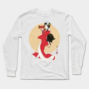 Ukiyo-e Shizuka Long Sleeve T-Shirt